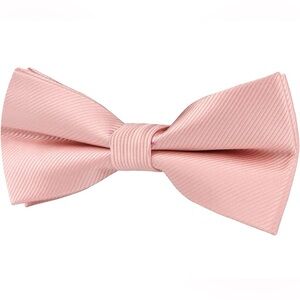 NWT AUSCUFFLINKS Rose Gold Pink Bow Tie, Handstitched in Australia